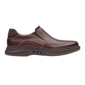 Mens Clarks Un BrawleyStep Mahogany Leather Slip Ons. 26157484